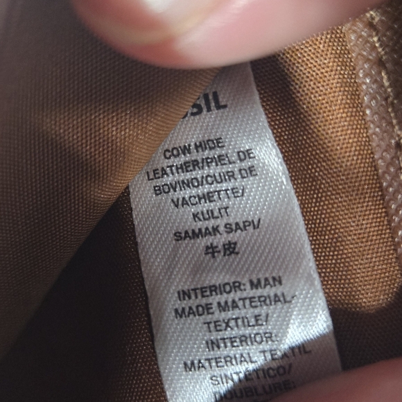 Vintage Women's Brown Leather Wallet With Side Coin Zipper - Picture 9 of 11